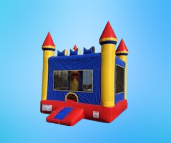 Red, Yellow & Blue Basic Bounce House