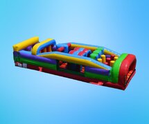 30' 7-Element Retro Inflatable Obstacle Course