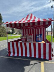 Concession Stand w/ Red and White Tent (10x10)