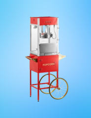 Popcorn machine w/ Nostalgic Push Cart 