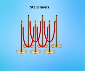Stanchions w/ Red Velvet Rope