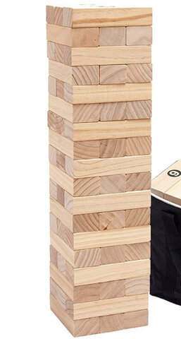 Giant tumbling tower game