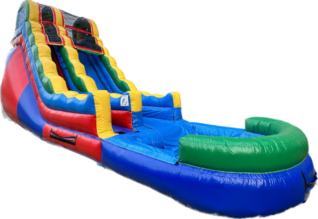 18 Foot Colorful Water Slide