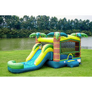 Tropical Palm Tree Combo Bouncer - Wet