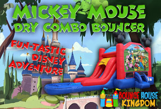 The Mickey Mouse Combo-Dry: A Magical Bounce House and Slide Adventure!