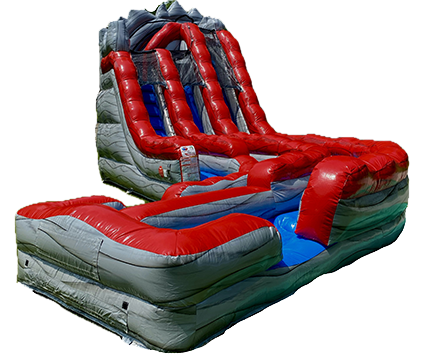 20' Riptide Double Lane & Multi-Height Curved Water Slide