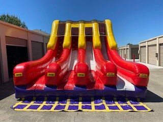 Four Lane Race Dry Slide | Brentwood, CA