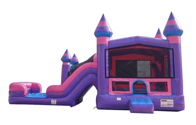Pink and Purple Double Waterslide 