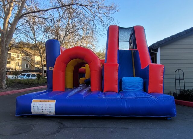 Obstacle Course with 10 ft Dry Slide