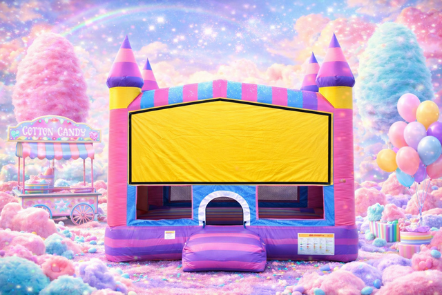 Girls Cotton Candy Jump House 