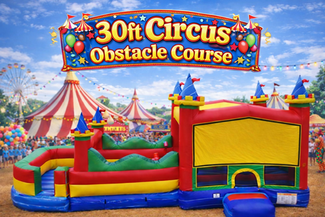 30 FT CIRCUS OBSTACLE BOUNCE HOUSE