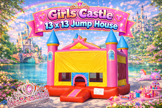Girls Castle 13 x 13 Bounce House 