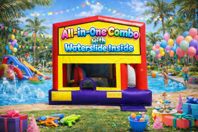 All-In-One Combo With Waterslide Inside