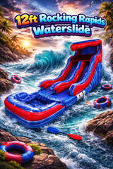 12 ft Rockin Rapids Waterslide 