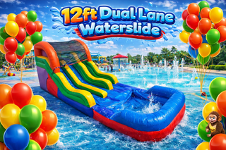 12ft Dual Lane Waterslide 