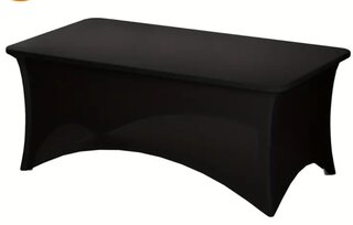 6 ft table and Black Cover 