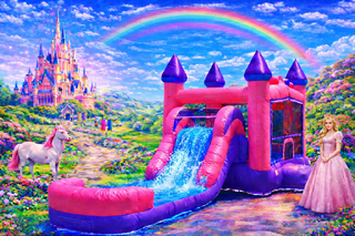 Princess Athletic Combo 5 in 1  water slide