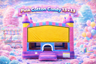 Pink Cotton Candy Jump House 