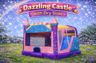 Dazzling Castle with Dry Slide