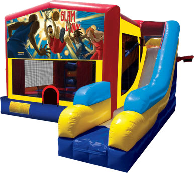 Basketball Slam Dunk 31 Bounce House Slide 1000