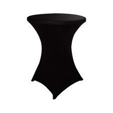 Black Fitted Table Covers 30 in High Boy Tables