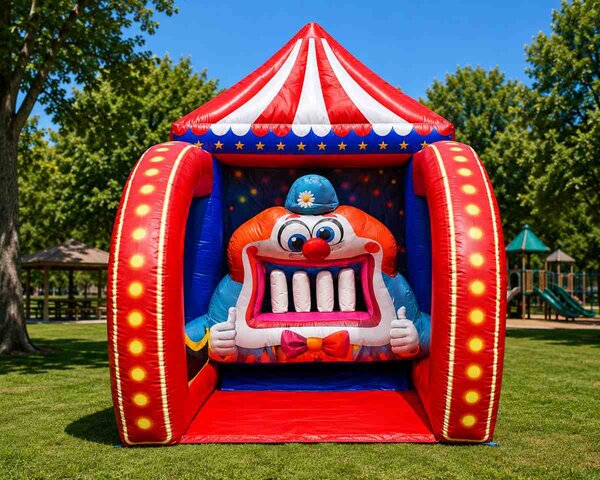 Clown Tooth Knockout Inflatable Carnival Game
