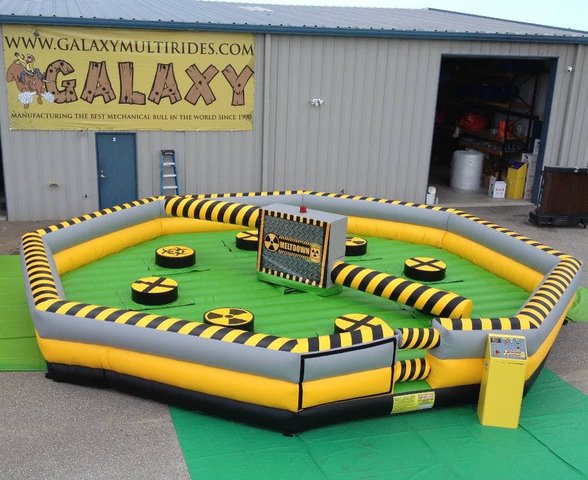 Inflatable Meltdown Game Wipe Out Obstacle Course