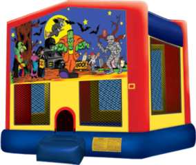 Halloween Frankenstein Fun House bounce house rental in Sacramento