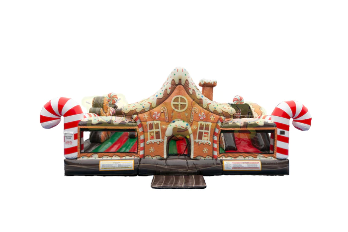 Gingerbread house inflatable toddler playland rental in Sacramento