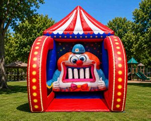 Clown Tooth Knockout Inflatable Carnival Game