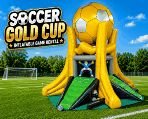Soccer Gold Cup Inflatable Game Rental