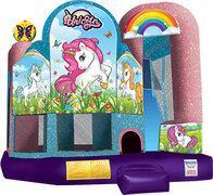 Unicorn Slide Backyard Bounce House