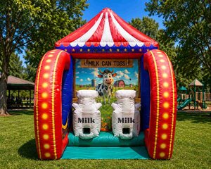 Milk Can Toss Inflatable Carnival Game