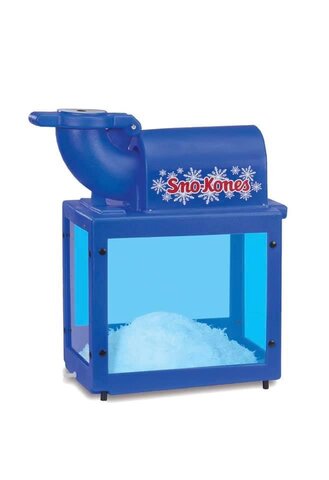 Snow cone machine with supplies 