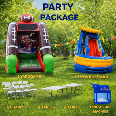 Tsunami Fire Ball Water Slide Party Package 