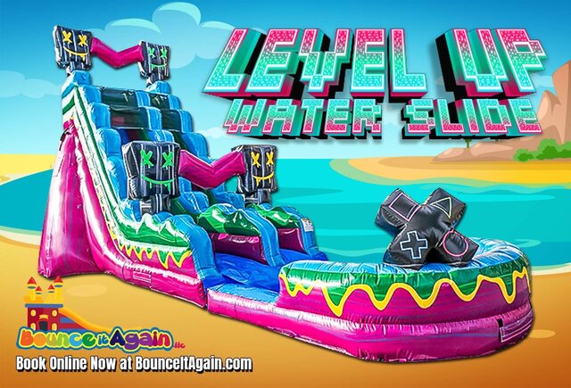 20FT Level Up single lane slide