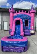Royal Princess wet or dry bounce house w/slide