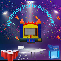 Green Bounce House Party Package