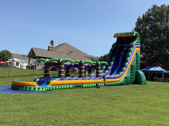 27ft Mardi Gras Dual lane Waterslide with Slip and Slide
