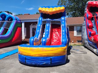 15 ft Fireblast Tsunami Wet Dry slide