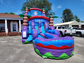 20 ft Dual lane Hurricane  extended lane waterslide