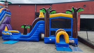 Oasis Dual lane XL Combo with Tall Slides Wet