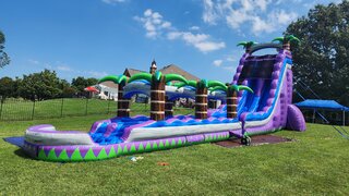 27 Ft Goliath Dual lane Waterslide  with slip and slide