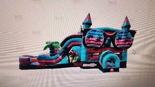 Beach Vibes wet/dry combo with Dual lane slide