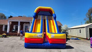 20 ft Dual lane Custom Dry Slide