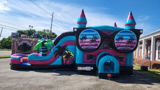 Beach Vibes wet/dry combo with Dual lane slide