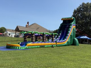 27ft Mardi Gras Dual lane Waterslide with Slip and Slide