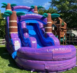 16ft PURPLE SPLASH WATERSLIDE