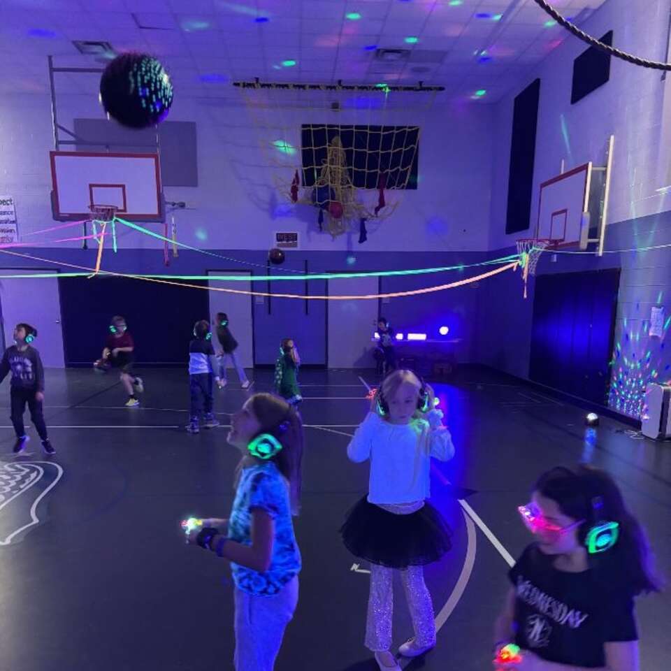 Big Sky Bounce silent disco party with headphones