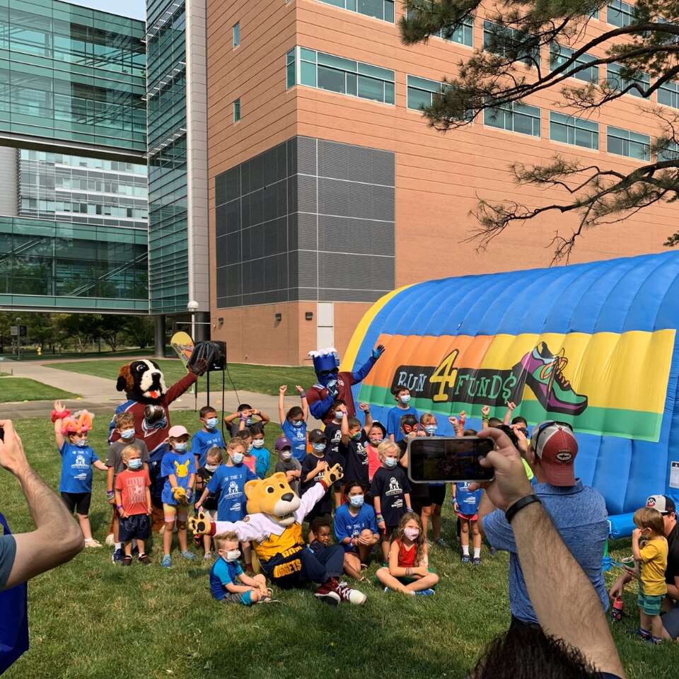 Big Sky Bounce school fundraiser inflatable fun run event